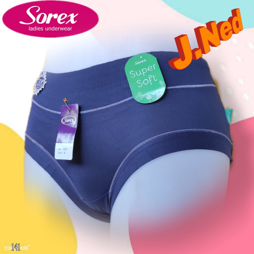 J141 (harga satuan) Sorex Super Soft Celana Dalam Wanita Dewasa dan Remaja Size M L EL QL