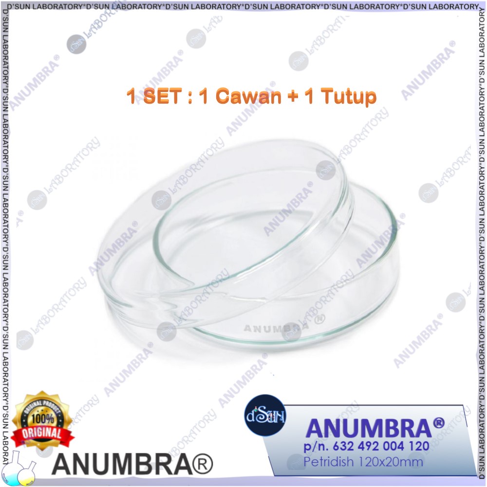 ANUMBRA Petri Dishes 120x20 (Cawan Petri)