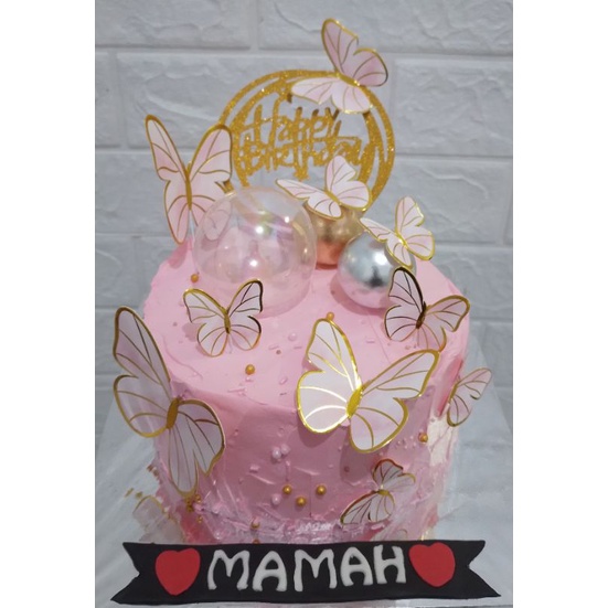 

kue ulang tahun kupu-kupu