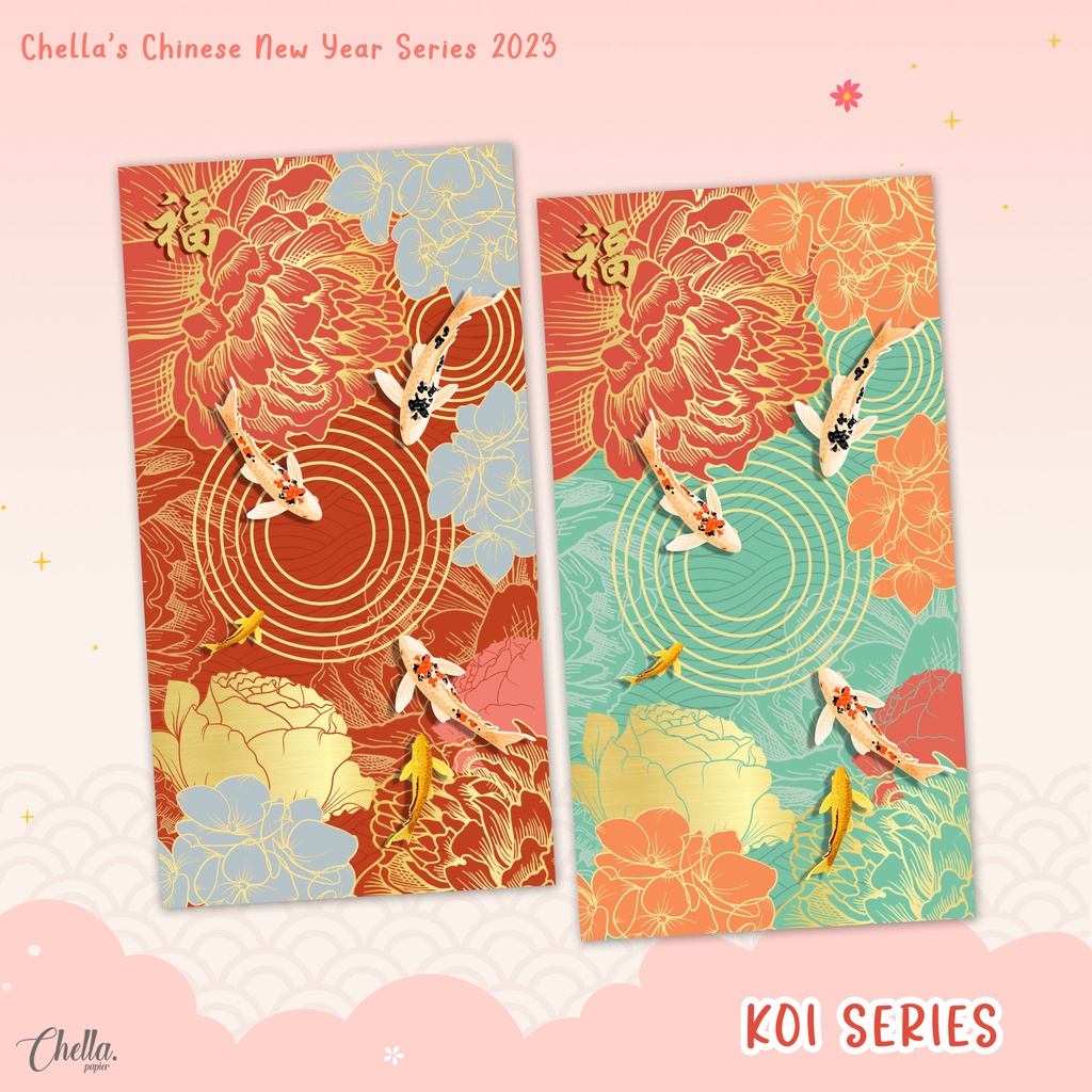 

CUSTOM ANGPAO IMLEK 2023 - BISA TULIS NAMA / LOGO (ISI 6 PCS) : KOI SERIES