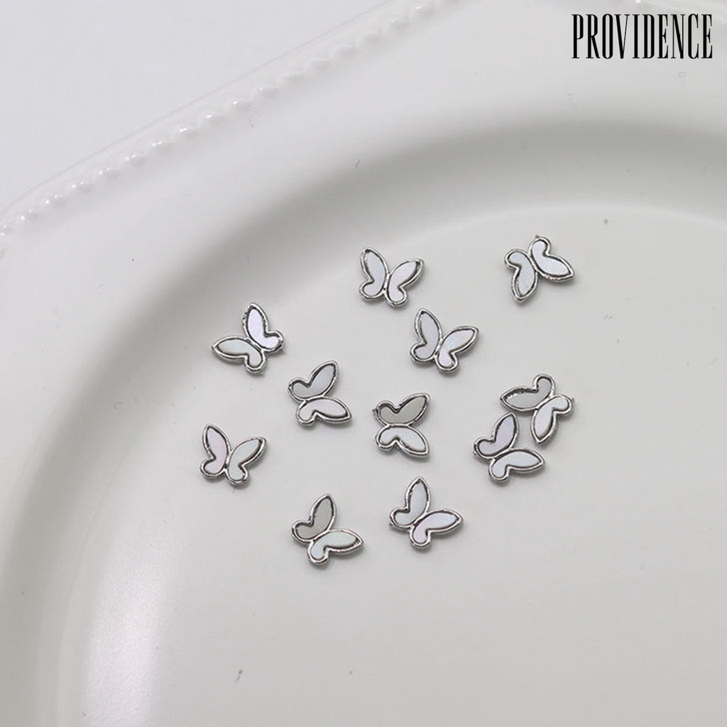 10 Pcs Kupu-Kupu 3D Glitter Shining Tiga Dimensi Nonfalling Untuk Dekorasi Manicure