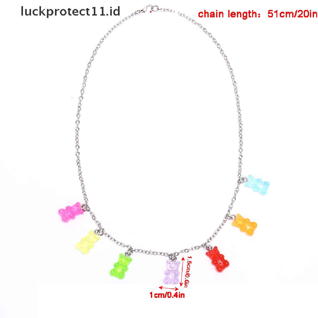 Kalung Handmade Bahan Titanium Steel Warna Permen Untuk Wanita