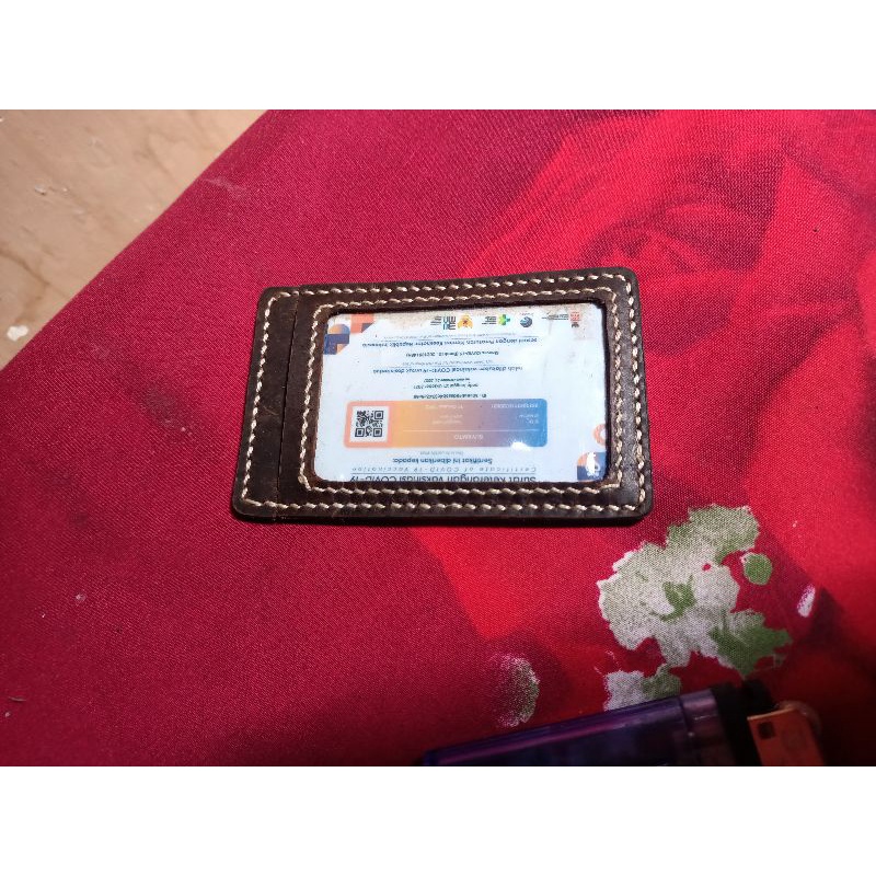 

card holder,id card,2 slot kulit sapi