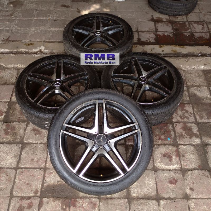 Velg Mobil Bekas Copotan Mercy Model AMG Ring 20 + Ban 255 45 R20