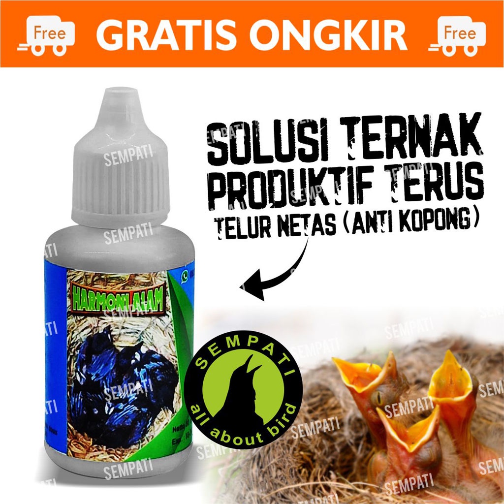 VIT JOZZ HARMONI ALAM VITAMIN OBAT TERNAK BREEDING BURUNG LOVEBIRD KENARI MURAI KACER PLECI FINCH TELUR DAYA TETAS TINGGI VTJOZ