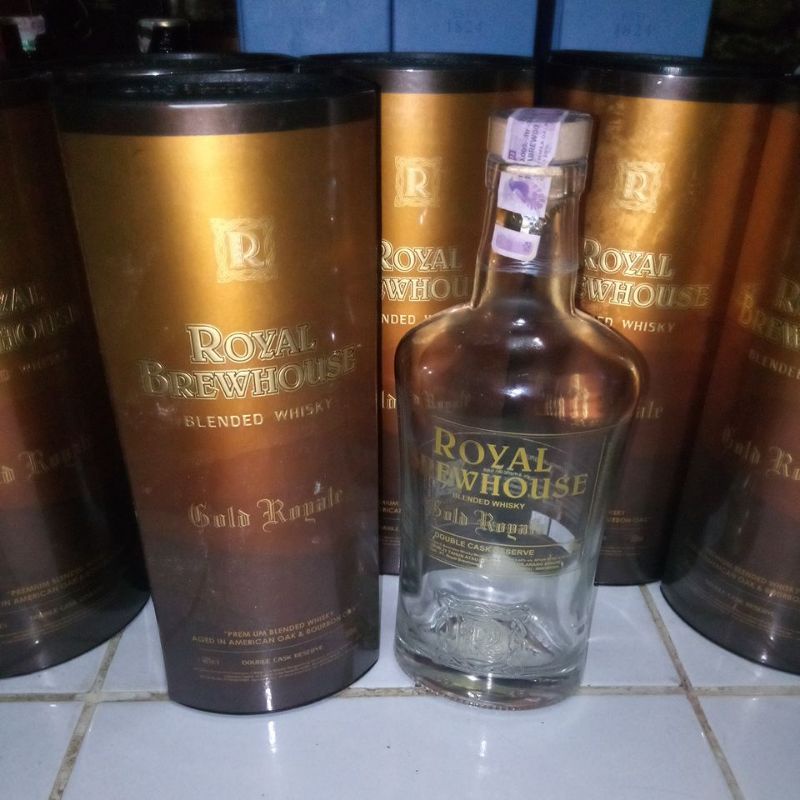 botol bekas gold royal brewhouse