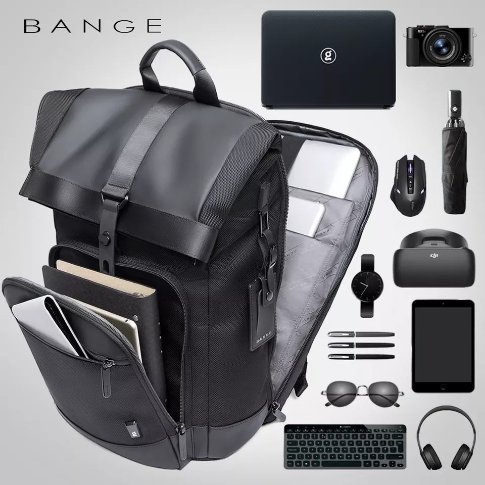 Bange BGG66 Tas Pria Ransel Laptop 15.6 Inch Foldable Travel Scalable