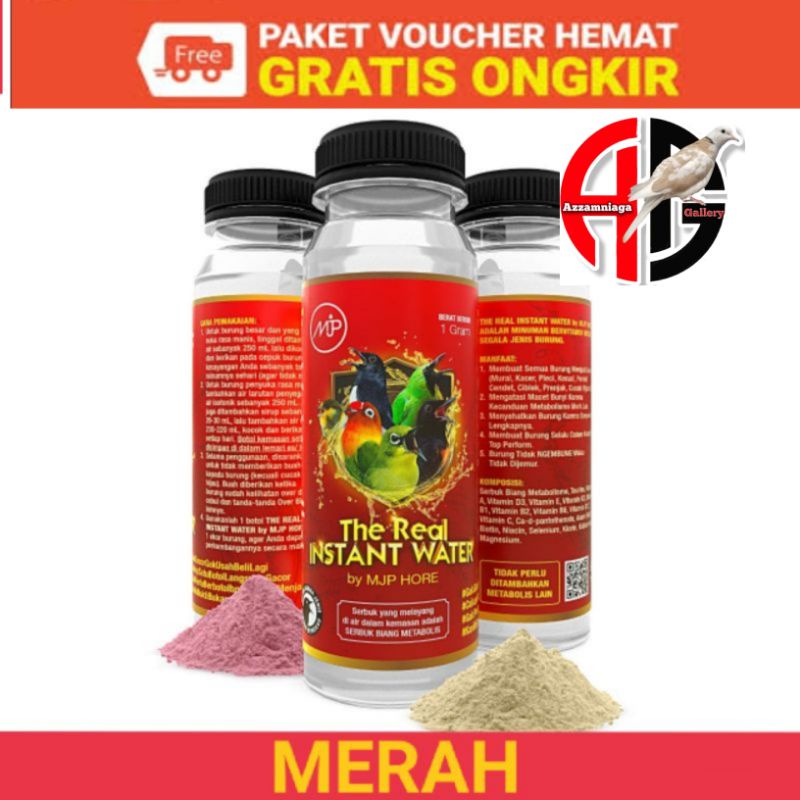 The Real Instant Water minuman PENGGACOR BURUNG pleci metabolisme by MJP HORE