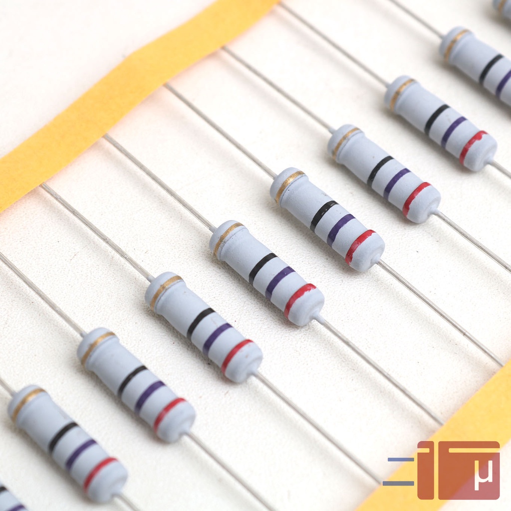 Resistor 27R 27 Ohm 2W Metal Oxide 5% Taiwan Kaki Tembaga