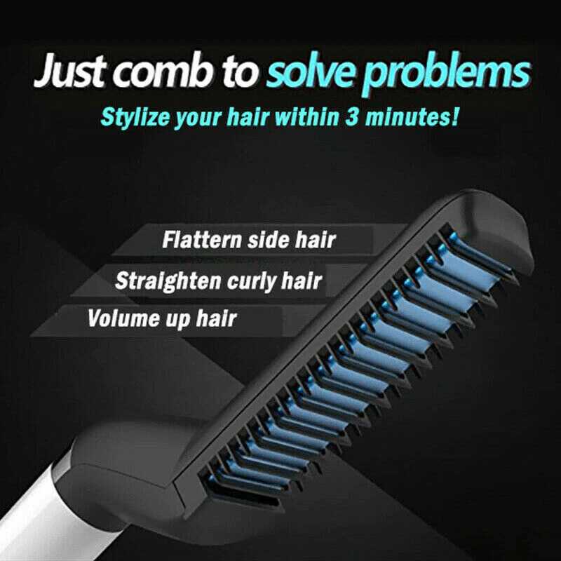 Sisir Pelurus Rambut Beard &amp; Hair Straightener Hair Styling - FB161