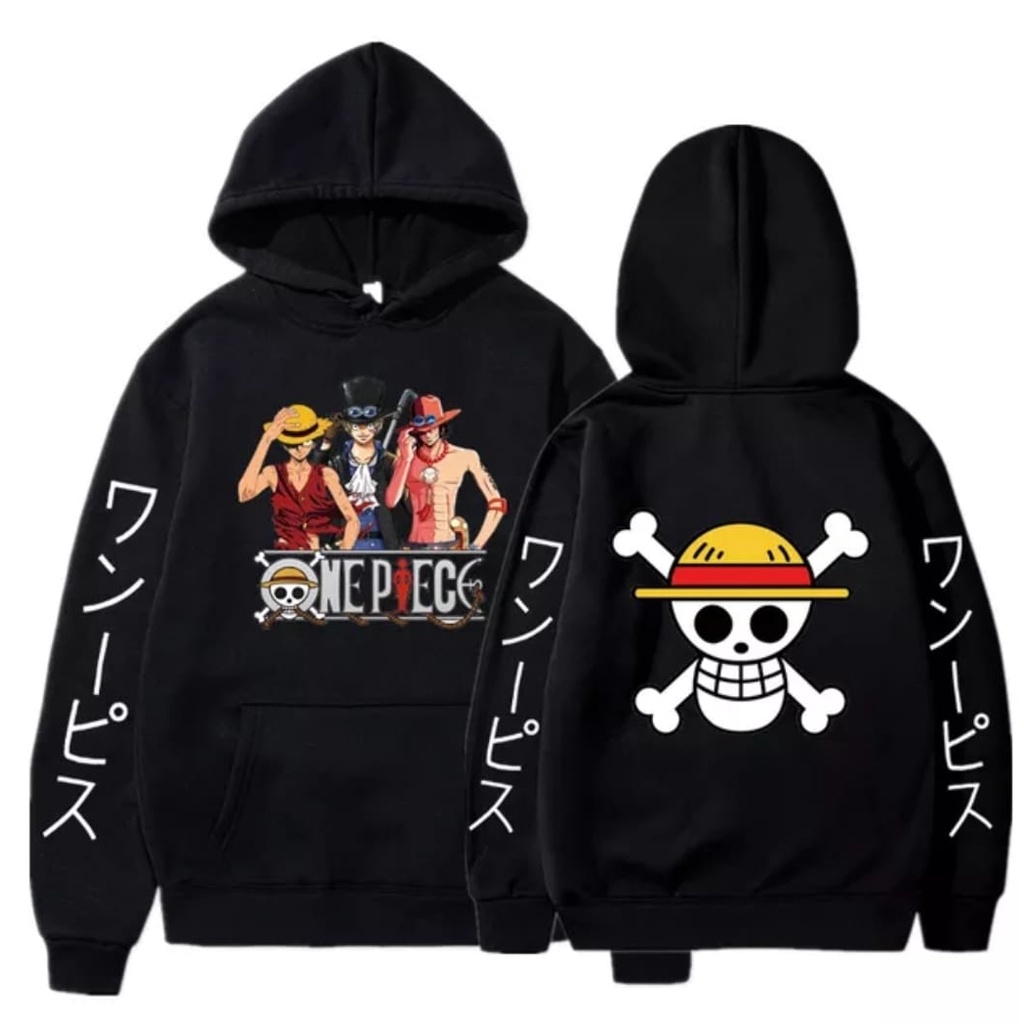 (COD)Sweater Hoodie Zipper Anime One Piece X Tengkorak Kuning Trafalgar All Motif - Sweater Hoodie Anime One piece X Zoro All Motif -  Sweater Anime Luffy Topi Kuning - Hoodie Anime GEAR5 MONKEY .D. LUFFY  All MOTIF ONE PICE SAIAKU NO SEDAI Pria Wanita