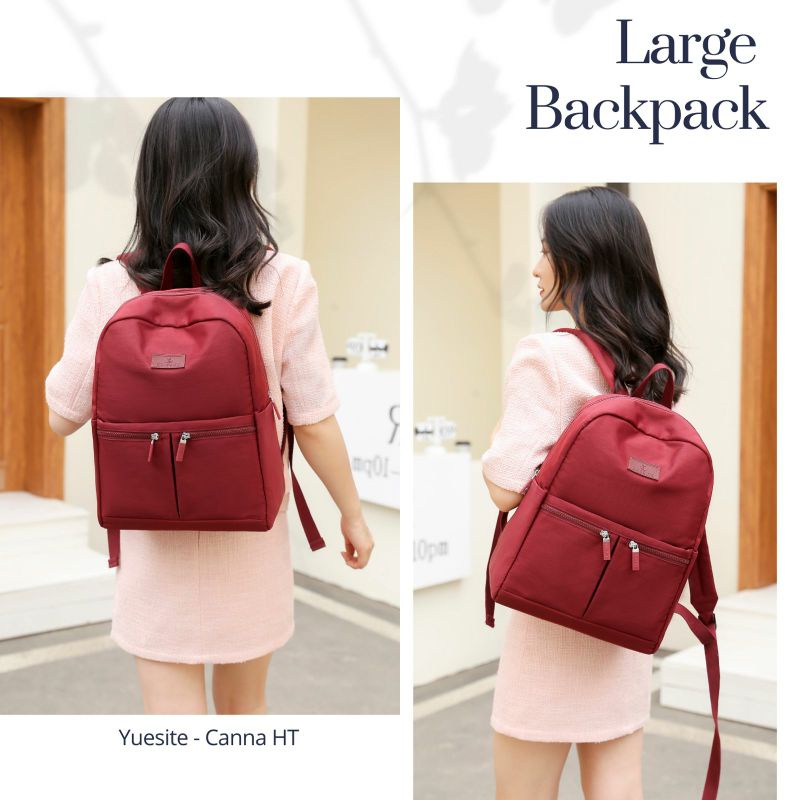 TAS RANSEL BACKPACK WANITA IMPORT YUESITE CANNA CYUTEBAGS