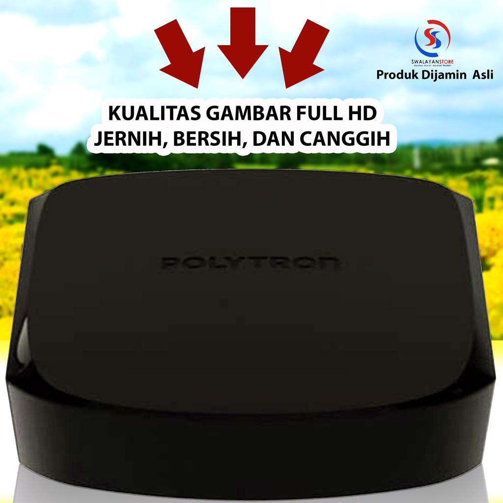 Set Top Box Standart Nasional Indonesia Garansi 1 Tahun Polytron Advan Freebox