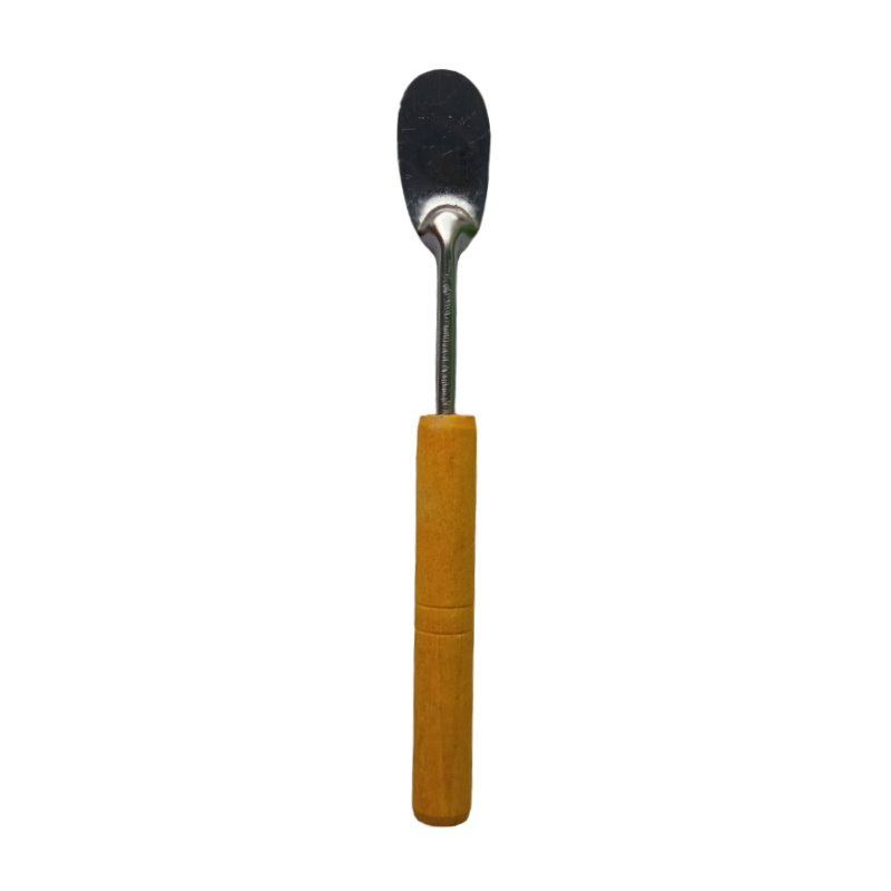 Sutil Mini Stainless Gagang Kayu Sutil Cetakan Kue Lumpur Apem Martabak Mini Sutil Kecil Spatula Min