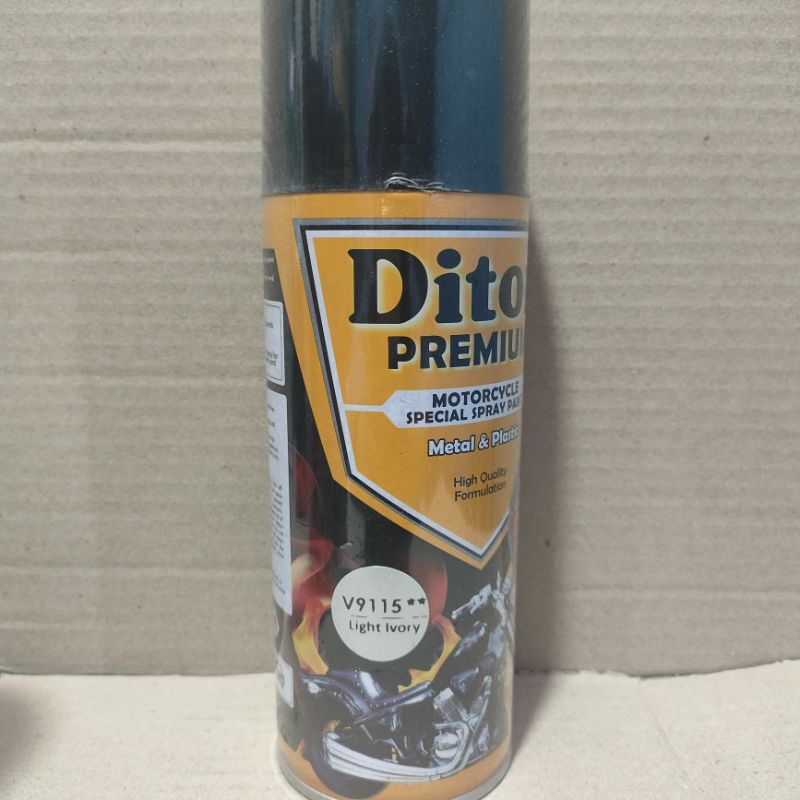 Pilok Cat Diton Premium Paket Lengkap 3 Kaleng Light Ivory Putih Gading  9115 Primer Grey Epoxy 9120 Clear Glossy 9128 400cc Pilox Paketan Cat Semprot Special Spray Paint