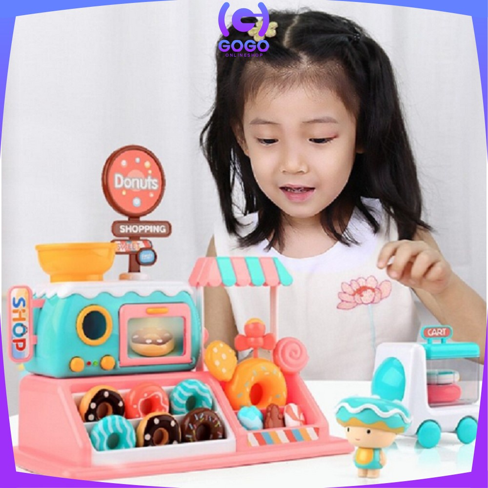 GOGO-M29 Kado Ulang Tahun / Mainan Edukasi Anak Toko Donat 999-82 / Jualan Roti Donut Hadiah Ultah