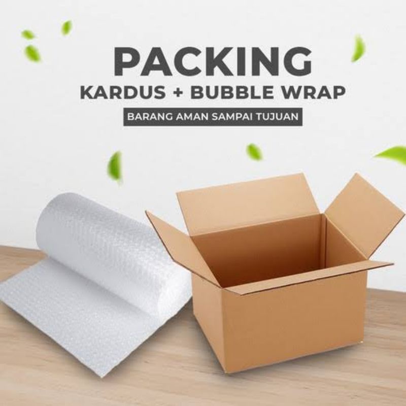

Packaging Kardus Bekas dan Bubblewrap / Honeycomb paper
