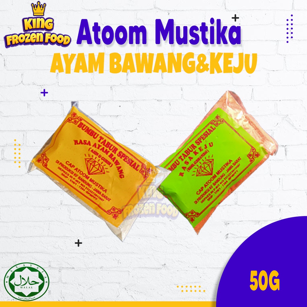 Atoom Mustika Bumbu Tabur Ayam Bawang &amp; Keju 50G