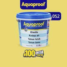 CAT ANTI BOCOR AQUAPROOF PUTIH HITAM TRANSPARAN MERAH COKLAT ABU 1 KG