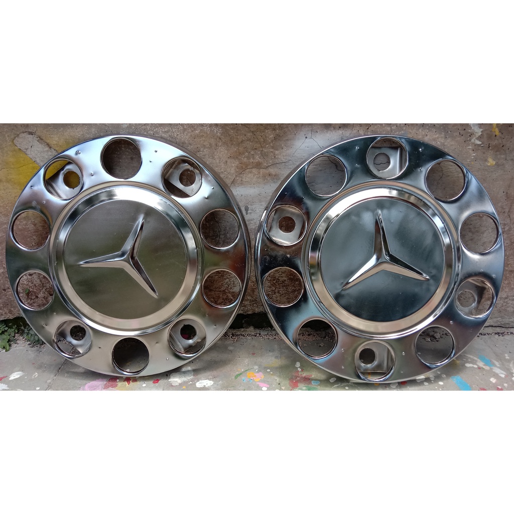 Wheeldop Truk 8 &amp; 10 Lubang Crome ( truk, big bus ) 1 pasang