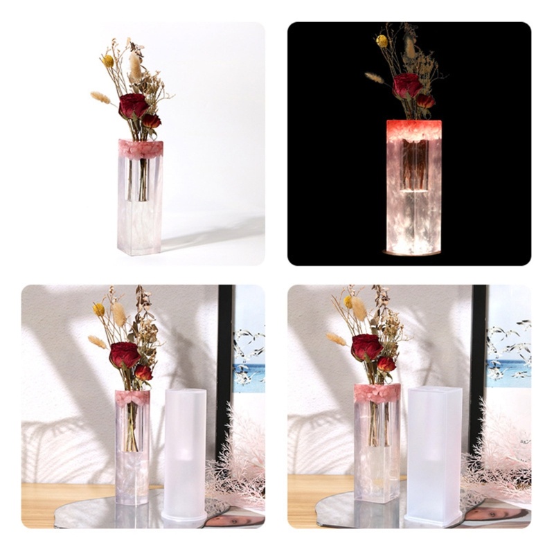 Siy Cetakan Epoxy Bentuk Botol Untuk Tempat Penyimpanan Pen / Bunga Kering