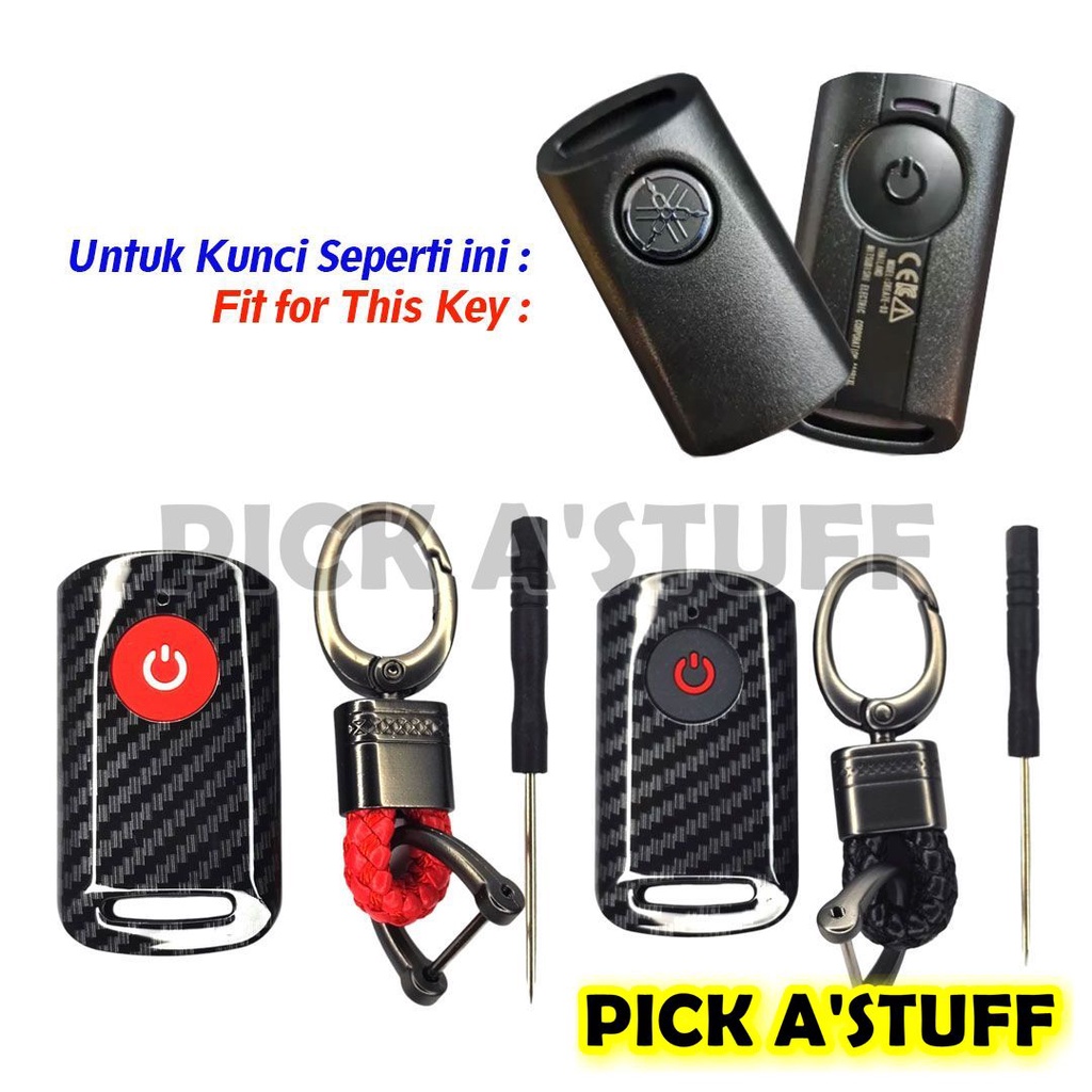 Cover Remote Sarung Kunci Smartkey Carbon Case Yamaha XMax