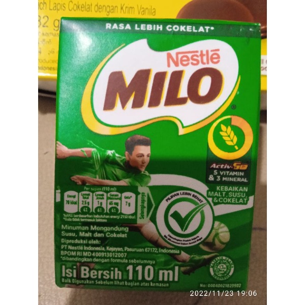 Nestle Milo UHT 110 Ml