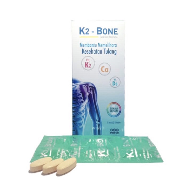 K2 bone box 30 tablet ( K2 memelihara kesehatan tulang )