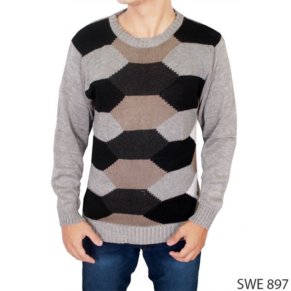 Sweater Male Rajut Maroon – SWE 534