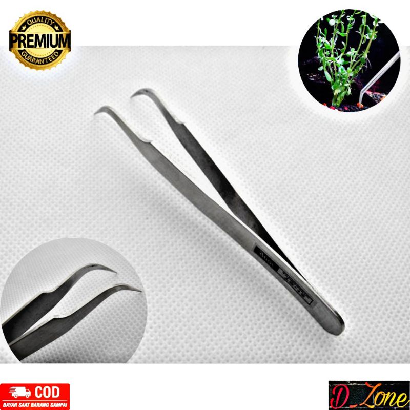 Pinset Stainless Steel Laboratorium Aquatic Pinset Bengkok Pinset Lurus Multifungsi