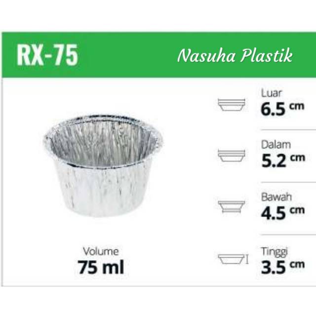 Aluminium tray rx 75