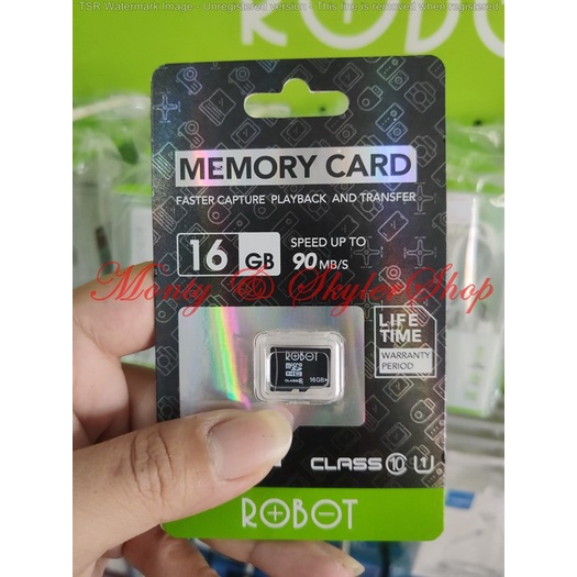 Micro SD Memory Card ROBOT 16GB Class 10 Speed Micro SD 16 GB