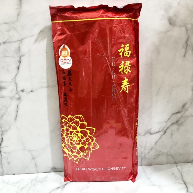 Hio dupa wangi Fu Lu Shou fulushou merah panjang