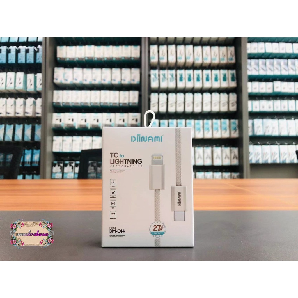 DIINAMI DM-014 Kabel cable casan Cashan TIPE C KE IPHONE 20W DM-014 untuk hp iPhone X XR XS MAX 11 12 13 MINI 14 PRO MAX PLUS fast Charging pengisian cepat SB4452