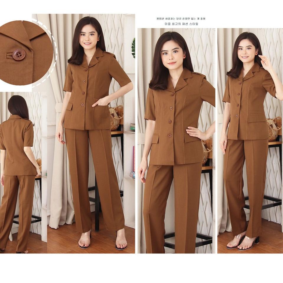 Harga Termuraah BLAZER WANITA B&V / Seragam PNS / Baju PDH PNS Wanita / Baju Dinas Pemda Wanita / Ba