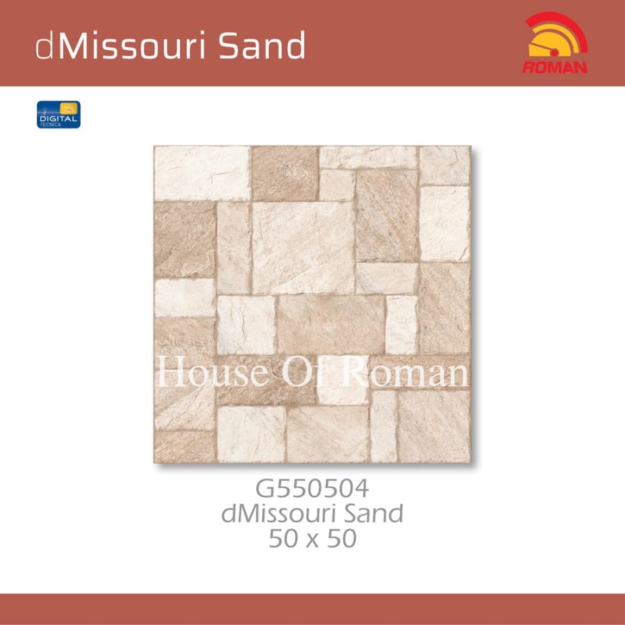 ROMAN KERAMIK DMISSOURI SAND 50X50 G550504 (ROMAN HOUSE OF ROMAN)