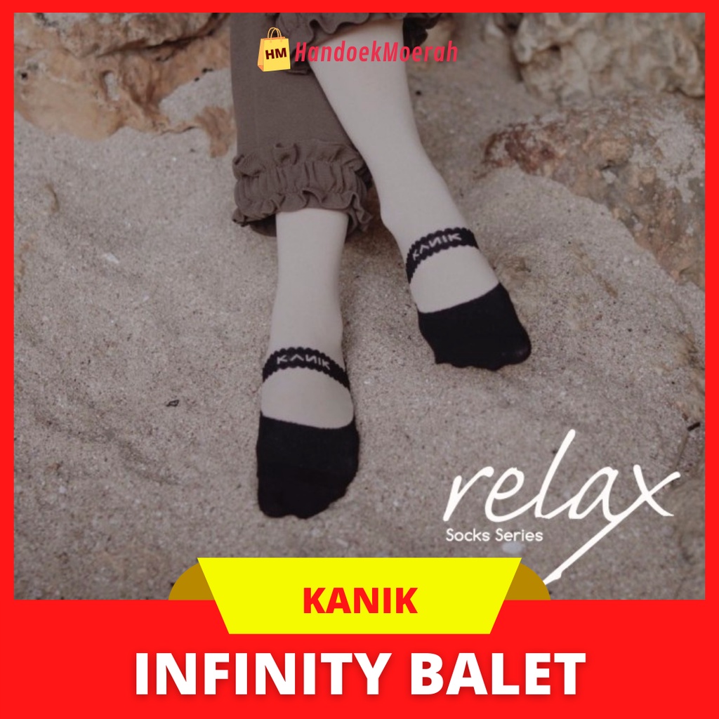 Kaos Kaki Wanita Murah / KANIK Sock Infinity BALET Coklat / Kaos Kaki Jempol Muslimah Panjang