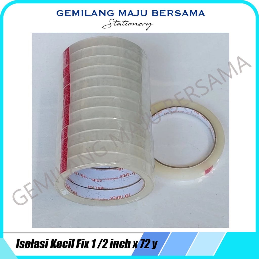 

Isolasi Kecil Merk Fix 1/2" x 72Y