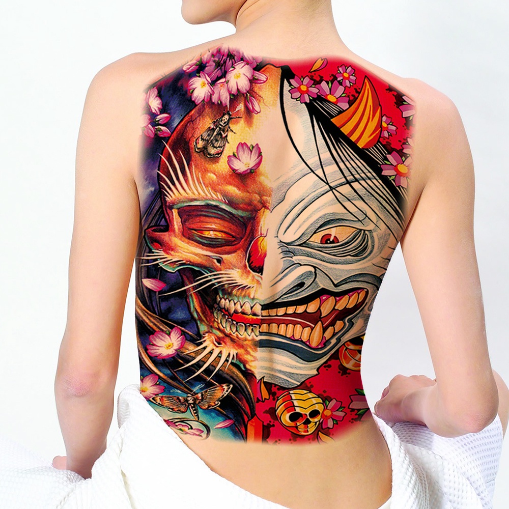 Tato temporer full body tattoo satu badan temporary tatoo tatto warna