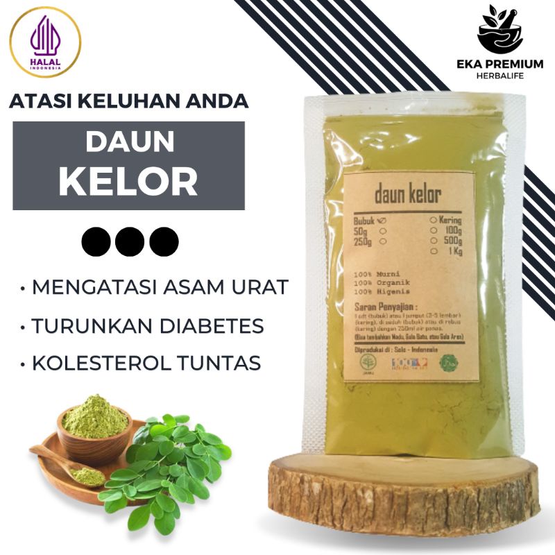 

Bubuk Serbuk Daun Kelor Kemasan Halus Kering Lembut Moringa Murni Asli Segar Obat Ampuh Tanaman Suplemen Herbal Asam Urat Rematik Hipertensi Gula darah Tinggi Diabetes dan Kolesterol Nyeri Sendi