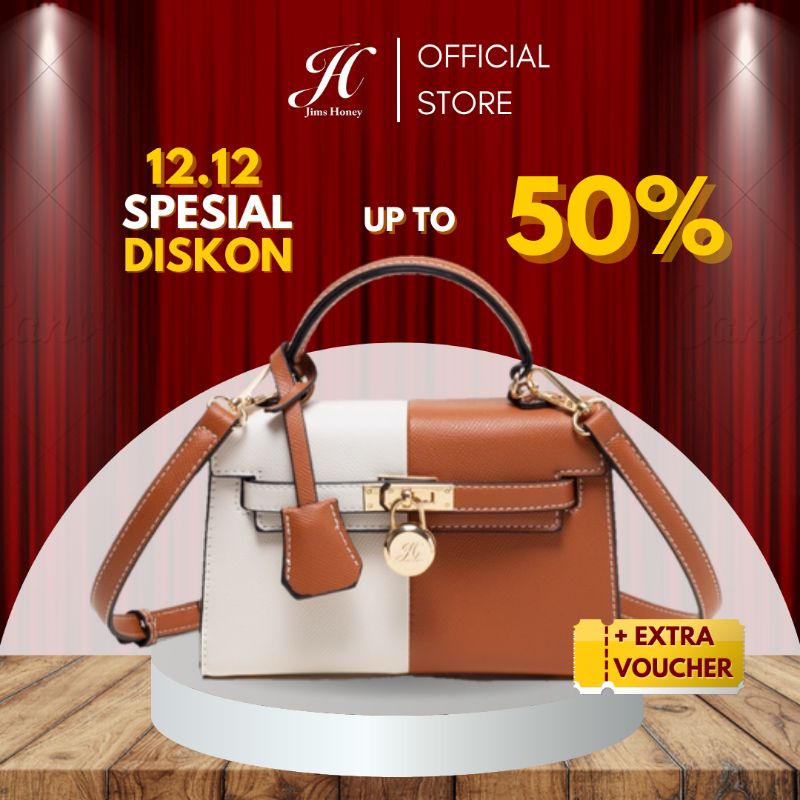 JIMS HONEY Tas selempang rantai bahu Sling Shoulder bag wanita cewek perempuan VIVIAN Murah Terbaru 