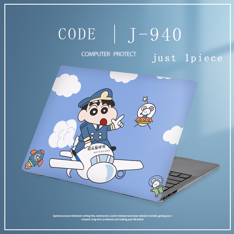 1pc Universal Custom Pola COD Gunda Crayon Shin Chan Stiker Penutup Laptop Untuk Lenovo E41-55 Ideapad 15s V14 G2 Ideapad 14s Skins Lukisan Notebook Stiker