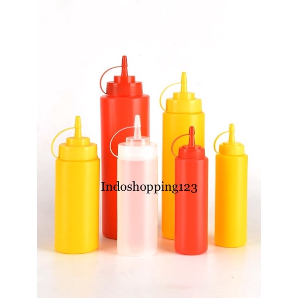 Botol Kecap Plastik - Botol Saus Saos - Botol Mayones - Botol Serbaguna - Botol Plastik Sambel Minyak Anti Tumpah