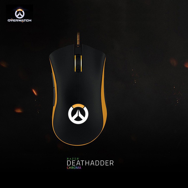 Razer Overwatch DeathAdder Chroma Mouse Gaming RGB Dengan Sensor Optik