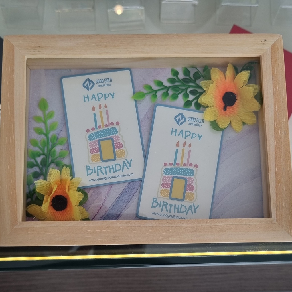 Frame 3D Logam Mulia/ Custom Frame/ Hampers/ Gift Box