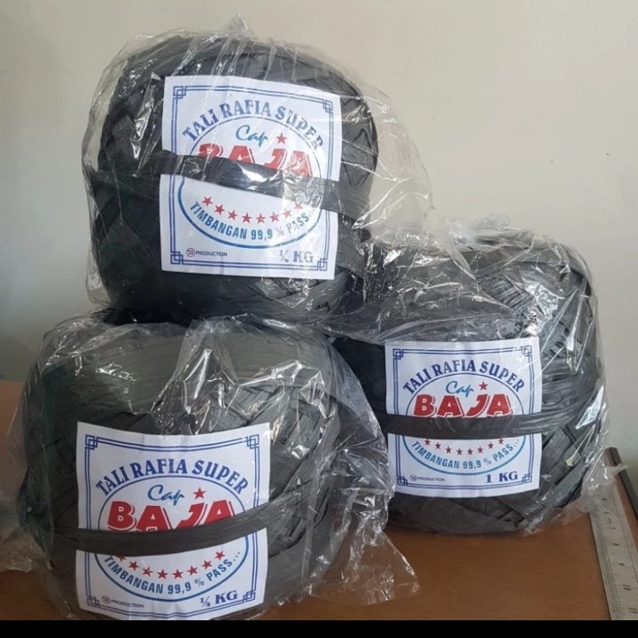 

tali rafia hitam 1/2 kg