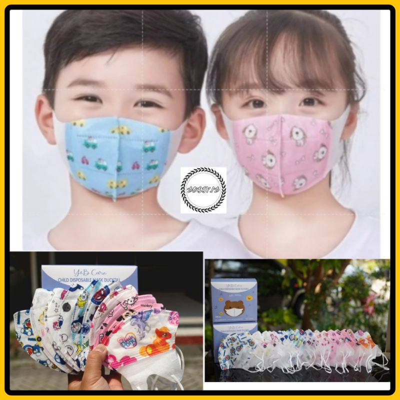 MASKER ANAK DUCKBILL 3D KIDS FASHION MASK WARNA WARNI