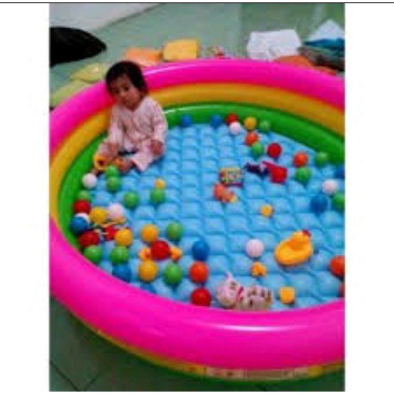 KOLAM ANAK - MANDI BOLA RENANG JUMBO MERK INTEX PELANGI MURAH