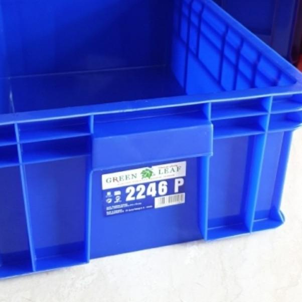 

Container Box 2246P Green Leaf / Krat Industri 2246 P Kotak Spare Part