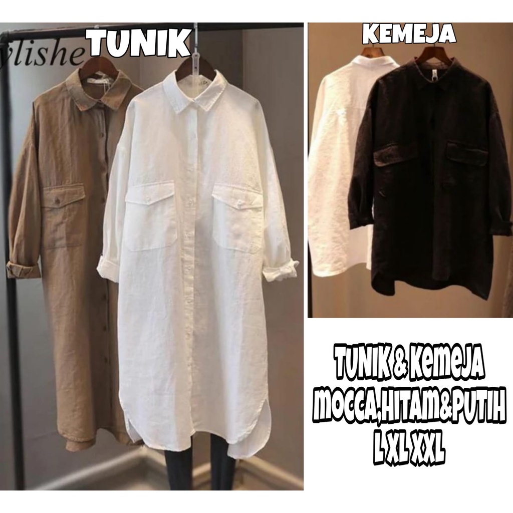 NANDO TUNIK OVERSIZED WANITA LINEN IMPORT PREMIUM JUMBO 8031